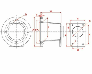 Pièces agricoles - Hydraulique - Lanterne gr.1 Honda 2.2-4kW