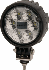 Pièces agricoles - Eclairage - PhaPhare de travail LED rond 24W 1500lm, 10/30V, Ø 117mm longue portée prise Deutsch 6 LED Kramp
