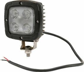 Pièces agricoles - Eclairage - Phare de travail LED carré 40W 4000lm, 10-30V, 98.5x63.4x98.5mm faisceau large Kramp