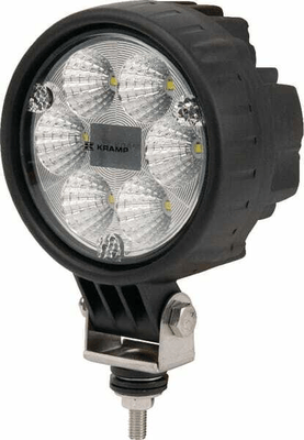 Pièces agricoles - Eclairage - Phare de travail LED rond 24W 1500lm, 10/30V, Ø 117mm faisceau large prise Deutsch 6 LED Kramp
