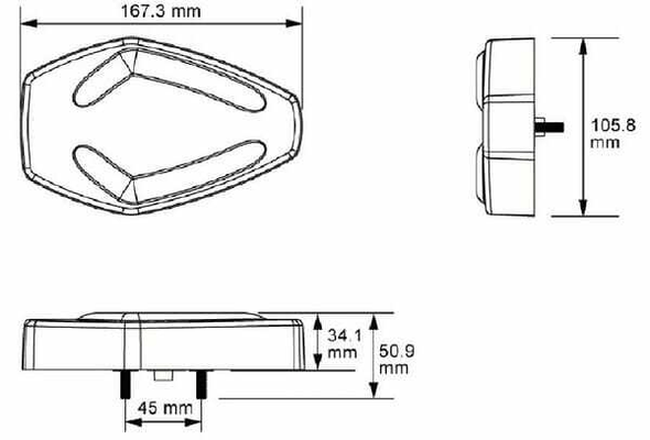 Pièces agricoles - Eclairage - Feux de position et clignotant LED 12V