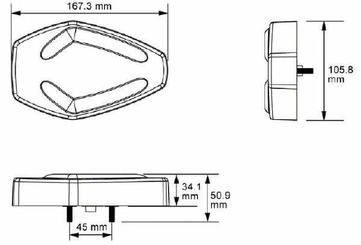 Pièces agricoles - Eclairage - Feux de position et clignotant LED 12V