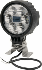 Pièces agricoles - Eclairage - Phare de travail LED rond 25W 2000lm, 10/30V, Ø 117mm très longue portée 6 LED Kramp