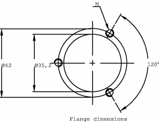 Pièces agricoles - Hydraulique - Indicateur niveau 2 fl.-bride