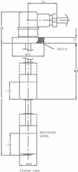 Pièces agricoles - Hydraulique - Indicateur niveau 2 fl.-bride
