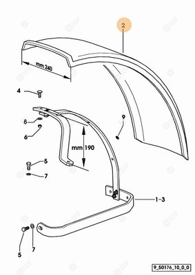 Pièces agricoles - Cabine et structure - AILE Deutz-Fahr origine