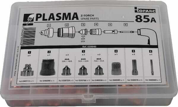 Pièces agricoles - Outils atelier - Boîtier avec consommables plasma MT125