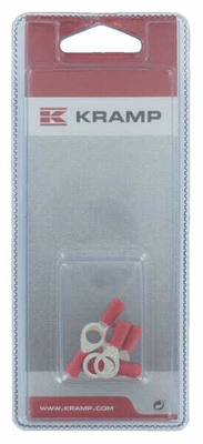 Pièces agricoles - Eclairage - Cosse à anneau rouge Ø6mm - 0,5-1,0mm² (6)
