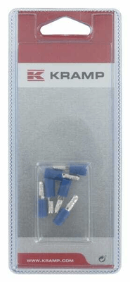Pièces agricoles - Eclairage - Connecteur Bullet mâle bleu Ø4mm - 1,5-2,5mm² (6)
