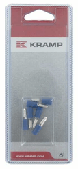 Pièces agricoles - Eclairage - Connecteur Bullet mâle bleu Ø4mm - 1,5-2,5mm² (6)
