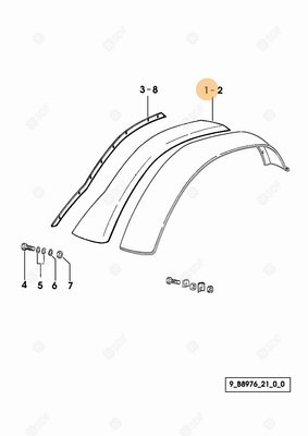 Pièces agricoles - Cabine et structure - AILE Deutz-Fahr origine