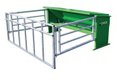 Lot de 2 nourrisseurs granulés - trémie 750 Litres - toit vérin gaz - parc 6,80 m2