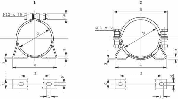 Pièces agricoles - Hydraulique - Bague de fixation CF175 LAV40