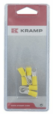Pièces agricoles - Eclairage - Cosse à anneau, jaune Ø6mm - 4,0-6,0mm² (6)