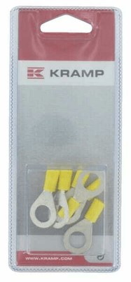 Pièces agricoles - Eclairage - Cosse à anneau jaune Ø10mm - 4,0-6,0mm² (6)