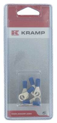 Pièces agricoles - Eclairage - Cosse à anneau bleue Ø6mm - 1,5-2,5mm² (6)