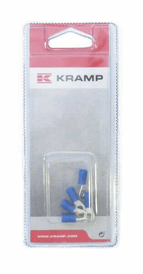 Pièces agricoles - Eclairage - Cosse à anneau bleue Ø4mm - 1,5-2,5mm² (5)