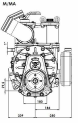 Pièces agricoles - Fertilisation & Lisier - Pompe à vide à entraînement direct CCW 18620 l/min avec lubrification automatique et ballast Battioni Pagani