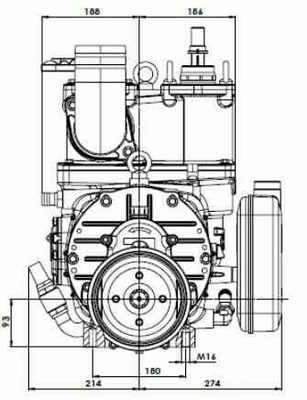 Pièces agricoles - Fertilisation & Lisier - Pompe à vide 540 tr/min 13520 l/min avec lubrification automatique et ballast Battioni Pagani