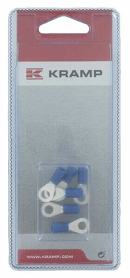 Pièces agricoles - Eclairage - Cosse à anneau bleue Ø5mm - 1,5-2,5mm² (6)