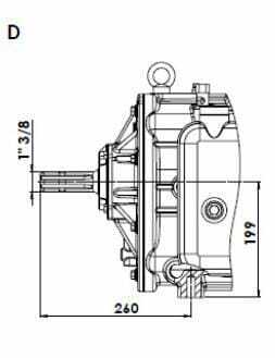 Pièces agricoles - Fertilisation & Lisier - Pompe à vide à entraînement direct CCW 18620 l/min avec lubrification automatique et ballast Battioni Pagani