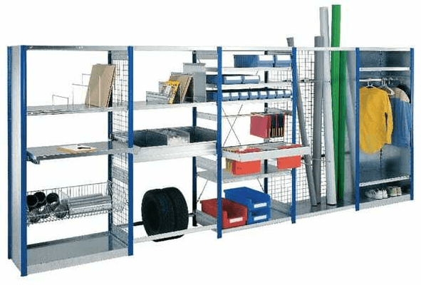 Pièces agricoles - Outils atelier - Rayonnage de départ 2000x1000x300mm (4 tablettes)