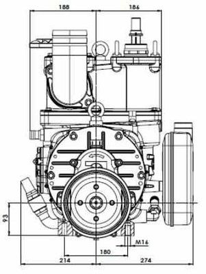 Pièces agricoles - Fertilisation & Lisier - Poulie de pompe à vide 13520 l/min avec lubrification automatique et ballast Battioni Pagani
