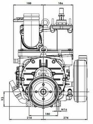 Pièces agricoles - Fertilisation & Lisier - Poulie de pompe à vide 13520 l/min avec lubrification automatique et ballast Battioni Pagani