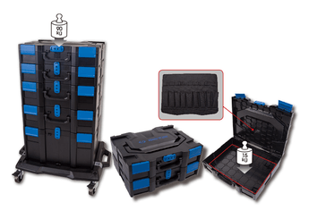Outils - Outils divers - Caisse de rangement modulable ABS 456x372x155mm