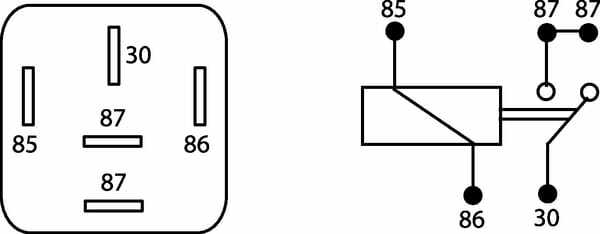 Pièces agricoles - Eclairage - Relais 12V x 30A (1)