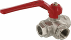 Vanne bois.sph.3v. L 3/4" f/f