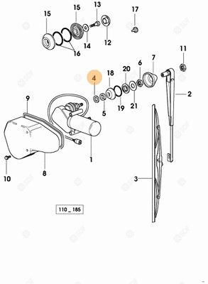 Pièces agricoles - Cabine et structure - RONDELLE PLATE Deutz-Fahr origine