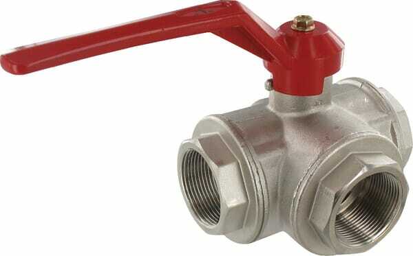 Pièces agricoles - Hydraulique - Vanne bois.sph.3v. L 11/2" f/f
