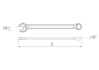 Outils - Outils divers - Blister de clé mixte ultra légère 17mm