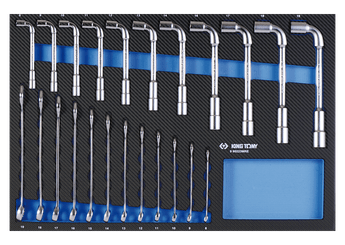 Outils - Outils divers - Module Mousse + PP 23pcs clés mixtes et à pipe
