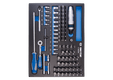 Module mousse + PP 82 pièces douilles 1/4" et accessoires