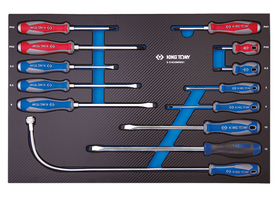 Outils - Outils divers - Module mousse + PP 13 pièces Tournevis- Doigt magnétique