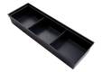 Lot de 2 bacs de rangement 278 x 87 x 43mm avec 2 séparateurs