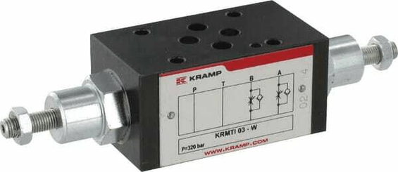 Pièces agricoles - Hydraulique - Clapet antiretour étrangl. NG6