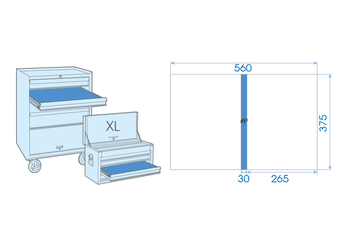 Outils - Outils divers - THERMOFORME VIDE SEPARATEUR POUR SERVANTE