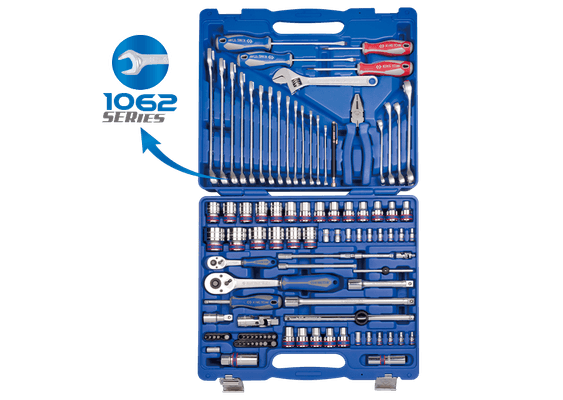 Outils - Outils divers - Coffret de douilles 1/2" 1/4" + accessoires - 103 pièces