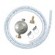 DETENDEUR GAZ BUTANE+TUYAU GAZ 6X12 1M50