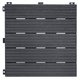 DALLE TERRASSE GRISE 45X45CM ASPECT BOIS EN CAOUTCHOUC