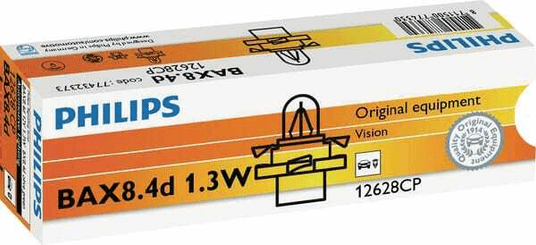 Pièces agricoles - Eclairage - Ampoule conventionnelle 12V 1.3W BX8.4d Philips