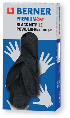 Boulonnerie, quincaillerie - Visserie boulonnerie - Boite gants nitrile jetables EN 420 EN 374-1 EN 374-2 En 455-1 noir premiumline taille L/9 100 pièces (par 1)