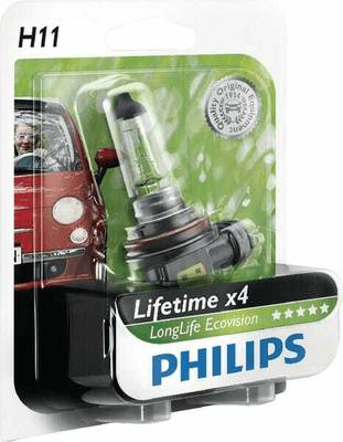 Pièces agricoles - Eclairage - Ampoule halogène H11 12V 55W PGJ19-2 Philips