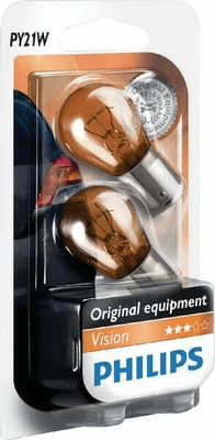 Pièces agricoles - Eclairage - Ampoule poire conventionnelle PY21W 12V 21W BAU15s ambre Philips