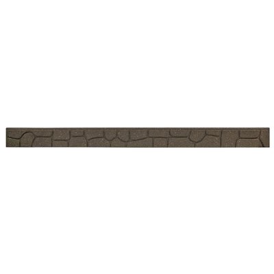 Decoration exterieure - Dalles et bordures - BORDURE JARDIN "GALET" TERRE 120X2X9CM EN CAOUTCHOUC