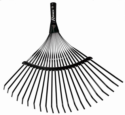 Outils de jardinage - Ramassage - BALAI A FEUILLE METAL 22 DENTS SANS MANCHE