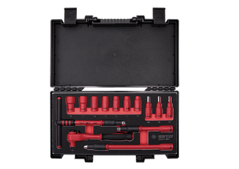Outils - Outils divers - Coffret de douilles et accessoires isolés 3/8" - 14 pièces